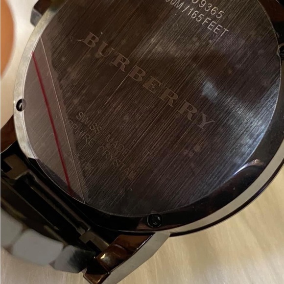 Burberry Men’s Large Check Gray Ion-Plated Stainless Steel Watch
Swiss… - Picture 12 of 13